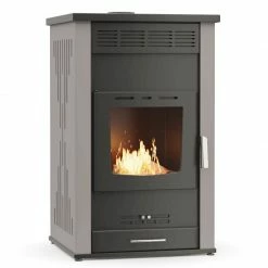 Σόμπα ξύλου καλριφέρ με αερόθερμο THERMIKI ATS 30 20+10 KW