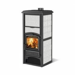 Extraflame Ενεργειακή σόμπα ξύλου καλοριφέρ La Nordica Loriet S DSA 16,8kW White Infinity