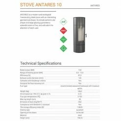 Ενεργειακή σόμπα ξύλου KRATKI ANTARES 10KW / 80-120m2 -ΑΞΕΣΟΥΑΡ Εκπτώσεις kratki antares 10kw 80 120m2 acumotte 3