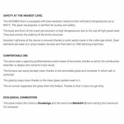 Ενεργειακή σόμπα ξύλου KRATKI ANTARES 10KW / 80-120m2 -ΑΞΕΣΟΥΑΡ Εκπτώσεις kratki antares 10kw 80 120m2 acumotte 5