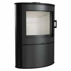 Ενεργειακή σόμπα ξύλου με λευκή κεραμική επένδυση KRATKI KOZA/AB/S/2/KAFEL/CZARNA 10KW / 70-90m2