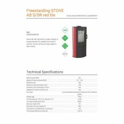 Ενεργειακή σόμπα ξύλου με κόκκινη κεραμική επένδυση KRATKI KOZA/AB/S/KAFEL/CZERWONY 8KW / 50-70m2 9 Ενεργειακή σόμπα ξύλου με κόκκινη κεραμική επένδυση KRATKI KOZA/AB/S/KAFEL/CZERWONY 8KW / 50-70m2 -ΑΞΕΣΟΥΑΡ Εκπτώσεις kratki koza ab s kafel czerwony 8kw 50 70m2 1 2