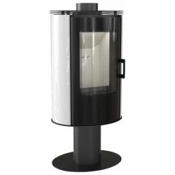 Ενεργειακή σόμπα ξύλου περιστρεφόμενη κεραμική KRATKI KOZA/AB/S/N/O/DR/GLASS/KAFEL/BIALY 8KW / 50-70m2