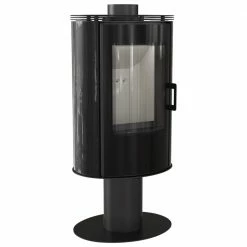 Ενεργειακή σόμπα ξύλου περιστρεφόμενη κεραμική KRATKI KOZA/AB/S/N/O/DR/GLASS/KAFEL/CZARNY 8KW / 50-70m2