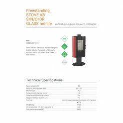 Ενεργειακή σόμπα ξύλου περιστρεφόμενη κεραμική KRATKI KOZA/AB/S/N/O/DR/GLASS/KAFEL/CZERWONY 8KW / 50-70m2 -ΑΞΕΣΟΥΑΡ Εκπτώσεις kratki koza ab s n o dr glass kafel czerwony 8kw 50 70m2 1 2