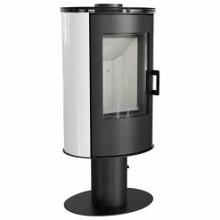 Ενεργειακή σόμπα ξύλου περιστρεφόμενη κεραμική KRATKI KOZA/AB/S/N/O/DR/KAFEL/BIALY 8KW / 50-70m2