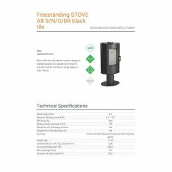 Ενεργειακή σόμπα ξύλου περιστρεφόμενη κεραμική KRATKI KOZA/AB/S/N/O/DR/KAFEL/CZARNY 8KW / 50-70m2 -ΑΞΕΣΟΥΑΡ Εκπτώσεις kratki koza ab s n o dr kafel czarny 8kw 50 70m2 1 2