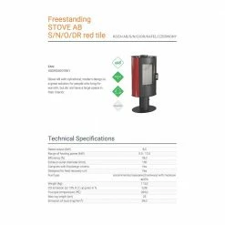 Ενεργειακή σόμπα ξύλου περιστρεφόμενη κεραμική KRATKI KOZA/AB/S/N/O/DR/KAFEL/CZERWONY 8KW / 50-70m2 -ΑΞΕΣΟΥΑΡ Εκπτώσεις kratki koza ab s n o dr kafel czerwony 8kw 50 70m2 1 2
