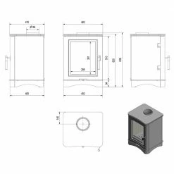 Ενεργειακή σόμπα ξύλου KRATKI KOZA K5/S 7KW / 50-70m2 -ΑΞΕΣΟΥΑΡ Εκπτώσεις kratki koza k5 s 7kw 50 70m2 1 2