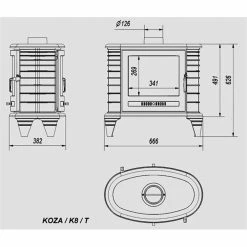 Ενεργειακή σόμπα μαντεμένια διαμπερής KRATKI KOZA/K8/T 9KW / 80-100m2 -ΑΞΕΣΟΥΑΡ Εκπτώσεις kratki koza k8 tunnel 9kw 80 100m2 1 2