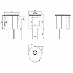 Ενεργειακή σόμπα ξύλου KRATKI KOZA ORBIT 7KW / 50-70m2 -ΑΞΕΣΟΥΑΡ Εκπτώσεις kratki koza orbit 7kw 50 70m2 acumotte 2
