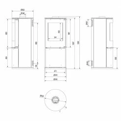 Ενεργειακή σόμπα ξύλου KRATKI KOZA/PICARD 9KW / 80-110m2 -ΑΞΕΣΟΥΑΡ Εκπτώσεις kratki koza picard 9kw 80 110m2 termotec 1
