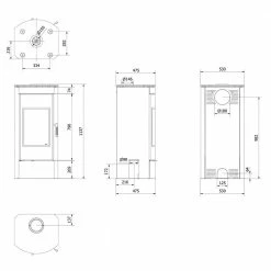 Ενεργειακή σόμπα ξύλου KRATKI KOZA/TITAN/G/R (95-120M2) -ΑΞΕΣΟΥΑΡ Εκπτώσεις kratki koza titan g r 95 120m2 termotec 2
