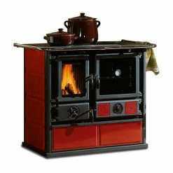 Extraflame Ενεργειακή σόμπα καλοριφέρ με φούρνο La Nordica TermoRosa DSA 15,5kW Κόκκινο κεραμικό