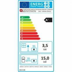 Extraflame Ενεργειακή σόμπα καλοριφέρ με φούρνο La Nordica TermoSuprema Compact DSA 18,5kW Μαύρο -ΑΞΕΣΟΥΑΡ Εκπτώσεις termosuprema compact dsa 185kw black 5