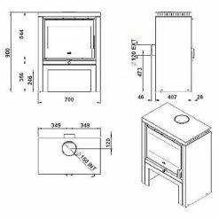 Ενεργειακή σόμπα ξύλου DEVILLE HAUT LEMAN 8 Kw -ΑΞΕΣΟΥΑΡ Εκπτώσεις ενεργειακή σόμπα ξύλου deville haut leman 8 kw 2