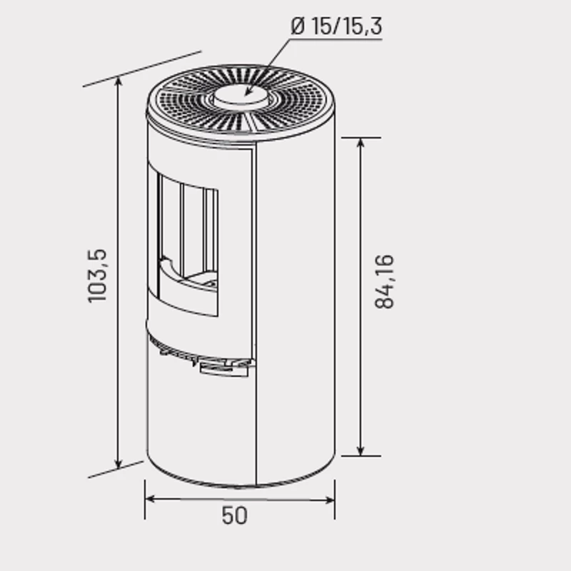 Ενεργειακή σόμπα ξύλου GODIN CASTRIES 7,5 Kw 2 Ενεργειακή σόμπα ξύλου GODIN CASTRIES 7,5 Kw - Image 2