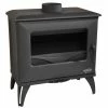 Ενεργειακή σόμπα ξύλου GODIN CUBE 6,5 Kw Ανθρακί