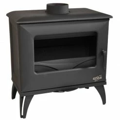 Ενεργειακή σόμπα ξύλου GODIN CUBE 6,5 Kw Ανθρακί