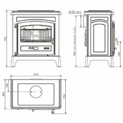 Ενεργειακή σόμπα ξύλου GODIN FONTEVAL 10 Kw -ΑΞΕΣΟΥΑΡ Εκπτώσεις ενεργειακή σόμπα ξύλου godin fonteval 10 kw 2