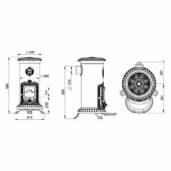 Ενεργειακή σόμπα ξύλου GODIN PETIT 10 Kw Ανθρακί -ΑΞΕΣΟΥΑΡ Εκπτώσεις ενεργειακή σόμπα ξύλου godin petit 10 kw ανθρακί 1