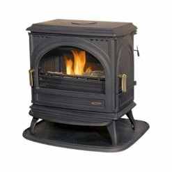 Ενεργειακή σόμπα ξύλου GODIN PETIT CARVIN 8 Kw Ανθρακί