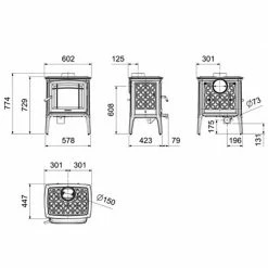 Ενεργειακή σόμπα ξύλου HERGOM CRAFTSBURY 7,5 Kw Ανθρακί -ΑΞΕΣΟΥΑΡ Εκπτώσεις ενεργειακή σόμπα ξύλου hergom craftsbury 75 kw ανθρακί 2