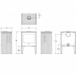 Ενεργειακή σόμπα ξύλου HERGOM GLANCE 7 Kw -ΑΞΕΣΟΥΑΡ Εκπτώσεις ενεργειακή σόμπα ξύλου hergom glance 7 kw 2
