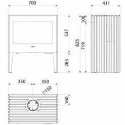 Ενεργειακή σόμπα ξύλου HERGOM GLANCE L 9,5 Kw -ΑΞΕΣΟΥΑΡ Εκπτώσεις ενεργειακή σόμπα ξύλου hergom glance l 95 kw 2