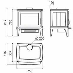 Ενεργειακή σόμπα ξύλου HERGOM Ε - 30 L 11 Kw -ΑΞΕΣΟΥΑΡ Εκπτώσεις ενεργειακή σόμπα ξύλου hergom ε 30 l 11 kw 2