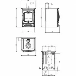 Extraflame Ενεργειακή σόμπα ξύλου La Nordica Cucinotta 9,1kW BLACK -ΑΞΕΣΟΥΑΡ Εκπτώσεις ενεργειακή σόμπα ξύλου la nordica cucinotta 91kw black 5