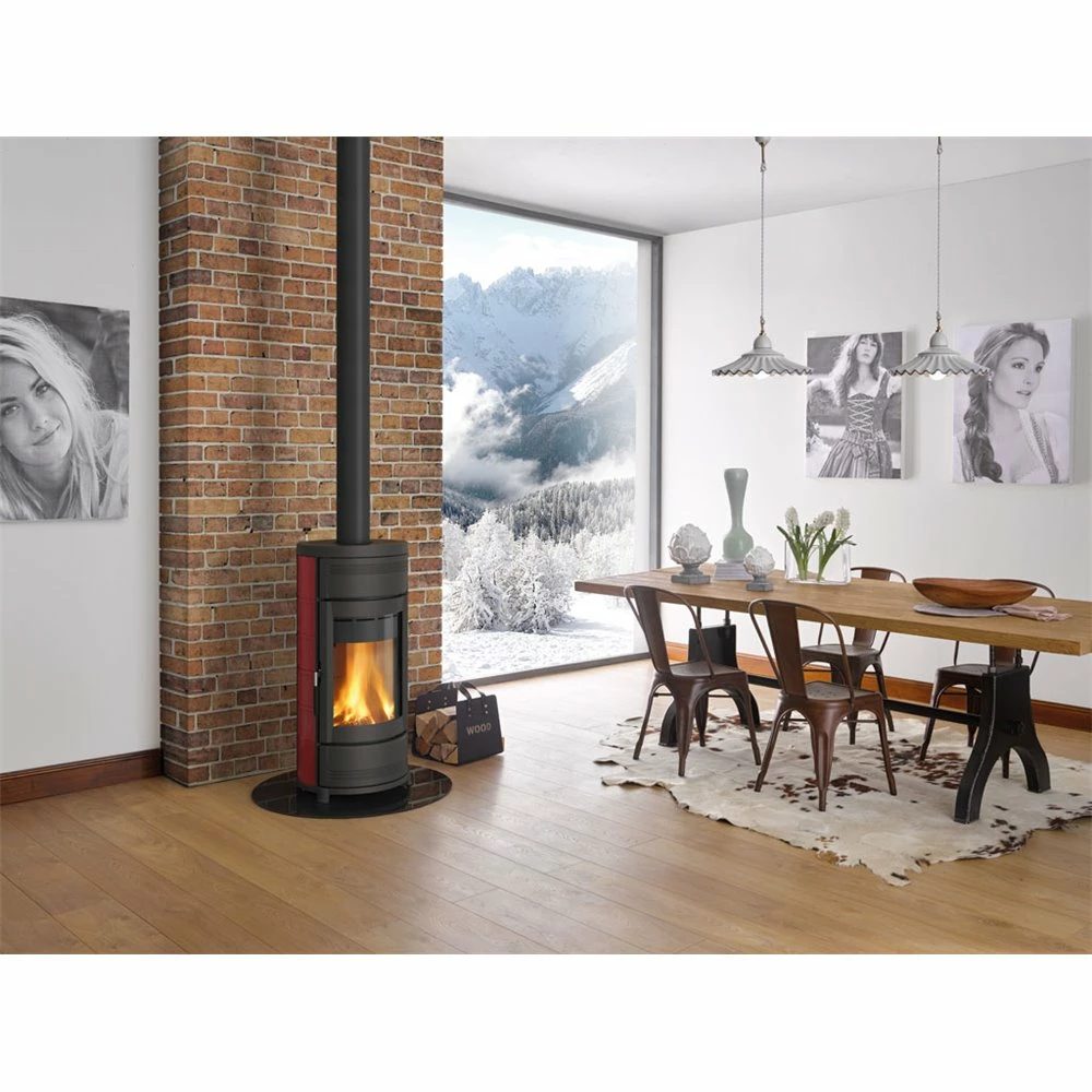 Extraflame Ενεργειακή σόμπα ξύλου La Nordica Helga EVO 7,3kW BORDEAUX 2 Extraflame Ενεργειακή σόμπα ξύλου La Nordica Helga EVO 7,3kW BORDEAUX - Image 2