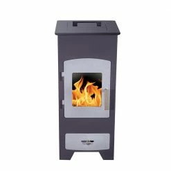 Ενεργειακή σόμπα ξύλου από ατσάλι SYRIOS ZATOUNA AS-SY-10 8,1 KW