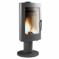 Ενεργειακή σόμπα ξύλου από μαντέμι περιστρεφόμενη 360ο INVICTA PHAROS 12 KW