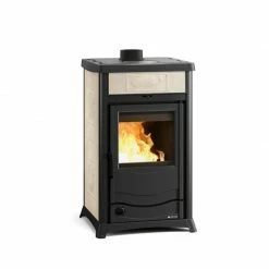 Extraflame Ενεργειακή σόμπα ξύλου καλοριφέρ LA NORDICA TERMOROSSELLA PLUS EVO DSA 4.0 11,1 KW PARCHMENT