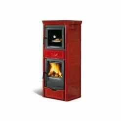 Extraflame Ενεργειακή σόμπα ξύλου καλοριφέρ με φούρνο LA NORDICA TERMONICOLETTA FORNO DSA 4.0 11,1 KW BURGUNDY