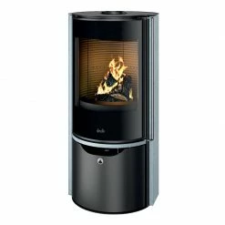 Ενεργειακή σόμπα ξύλου με επένδυση πέτρας DEVILLE EGUZKI 6 Kw