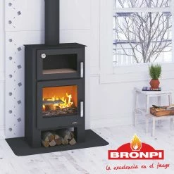 Ενεργειακή Σόμπα Ξύλου Με Φούρνο BRONPI GIJON-H 11 KW