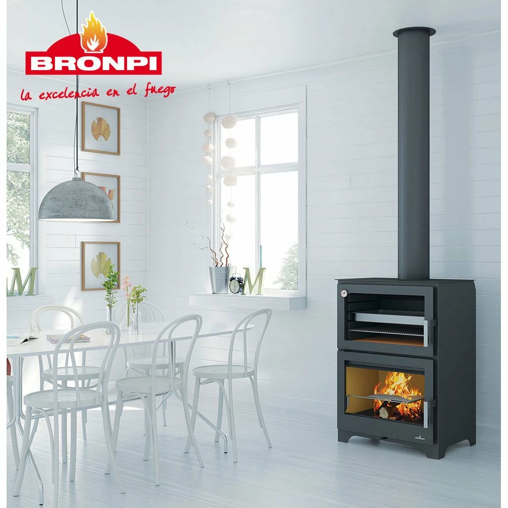 Ενεργειακή Σόμπα Ξύλου Με Φούρνο BRONPI MURANO 14 KW 2 Ενεργειακή Σόμπα Ξύλου Με Φούρνο BRONPI MURANO 14 KW - Image 2