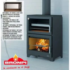 Ενεργειακή Σόμπα Ξύλου Με Φούρνο BRONPI MURANO 14 KW