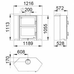 Ενεργειακή Σόμπα Ξύλου Με Φούρνο BRONPI MURANO-R 14 KW -ΑΞΕΣΟΥΑΡ Εκπτώσεις ενεργειακή σόμπα ξύλου με φούρνο bronpi murano r 14 kw 4
