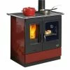 Ενεργειακή σόμπα ξύλου με φούρνο GODIN ARMONNIE 6,5 Kw Burgundy