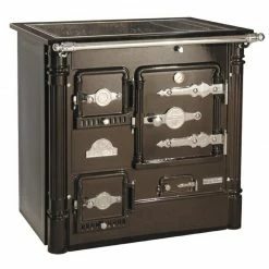 Ενεργειακή σόμπα ξύλου με φούρνο HERGOM L - 07 CH Vitro 11,1 Kw Chrome