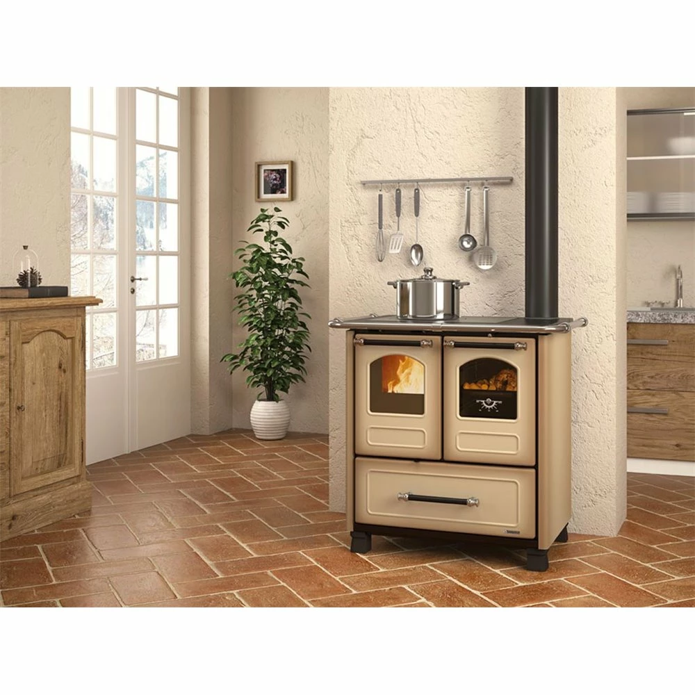 Extraflame Ενεργειακή σόμπα ξύλου με φούρνο La Nordica Family 3,5 6,5kW CAPPUCCINO 2 Extraflame Ενεργειακή σόμπα ξύλου με φούρνο La Nordica Family 3,5 6,5kW CAPPUCCINO - Image 2