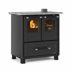 Extraflame Ενεργειακή σόμπα ξύλου με φούρνο La Nordica Family 4,5 7,5kW BLACK