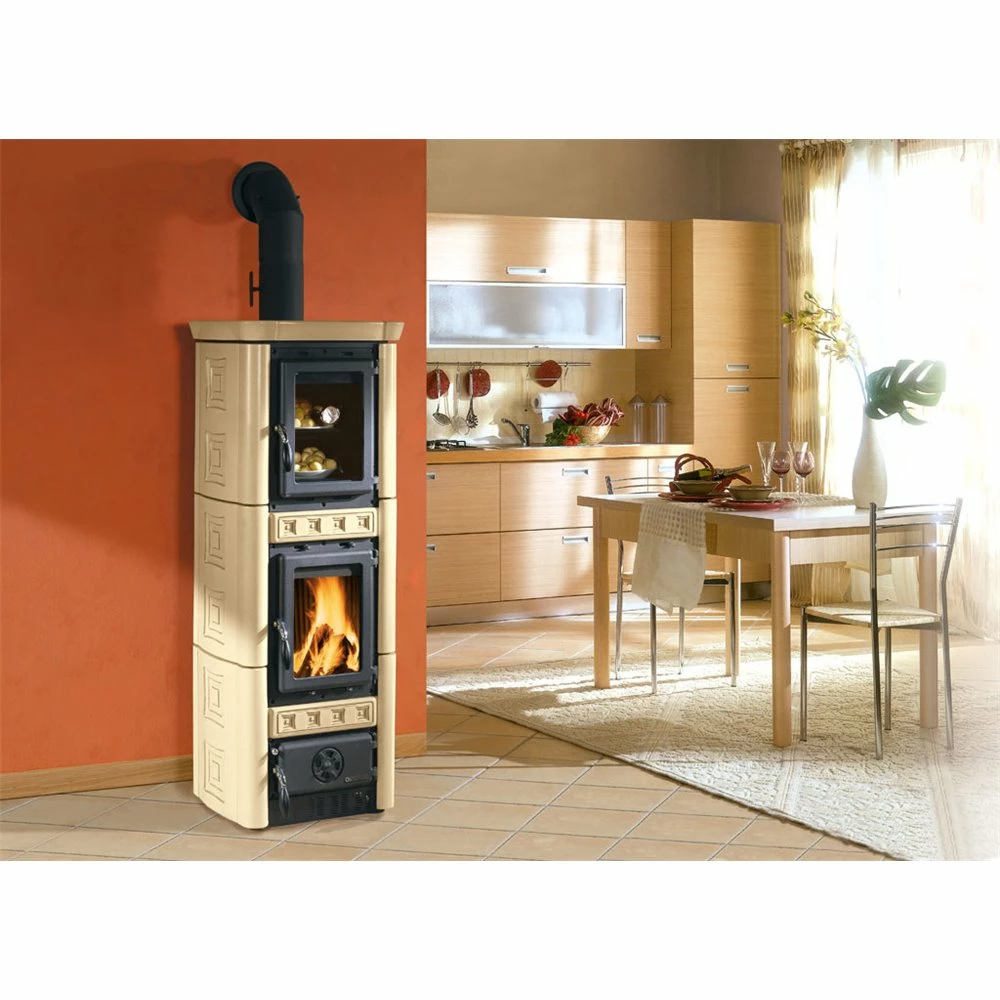 Extraflame Ενεργειακή σόμπα ξύλου με φούρνο La Nordica Gaia Forno 6,0kW PARCHMENT 2 Extraflame Ενεργειακή σόμπα ξύλου με φούρνο La Nordica Gaia Forno 6,0kW PARCHMENT - Image 2