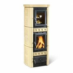 Extraflame Ενεργειακή σόμπα ξύλου με φούρνο La Nordica Gaia Forno 6,0kW PARCHMENT