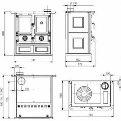 Extraflame Ενεργειακή σόμπα ξύλου με φούρνο La Nordica Rosetta BII 7,2kW BORDEAUX -ΑΞΕΣΟΥΑΡ Εκπτώσεις ενεργειακή σόμπα ξύλου με φούρνο la nordica rosetta bii 72kw bordeaux 3