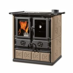 Extraflame Ενεργειακή σόμπα ξύλου με φούρνο La Nordica Rosetta BII Maiolica 7,2kW TORTORA