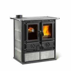 Extraflame Ενεργειακή σόμπα ξύλου με φούρνο La Nordica Rosetta Sinistra BII 7,3kW NATURAL STONE